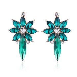 Green Stud Earrings